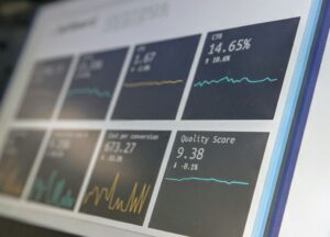 Computer showing Data Analytics